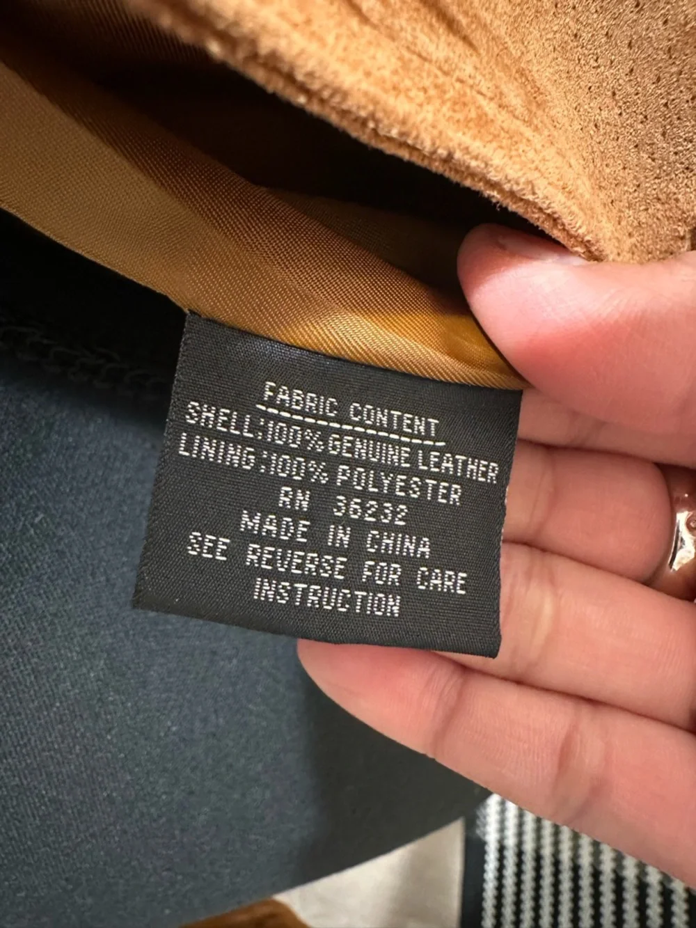 SPRING SALE! Gallery Cognac Fringe Suede Jacket - Picture 5 of 8